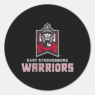 East Stroudsburg Esu Warriors Large Classic Round Sticker