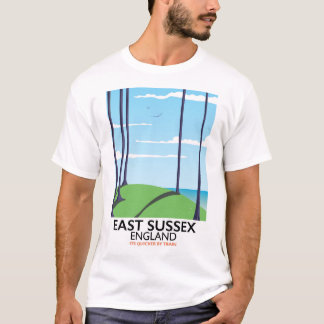 East Sussex, England train poster T-Shirt