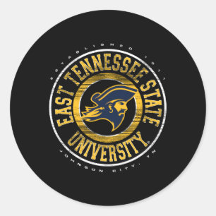 East Tennessee State Buccaneers Showtime Classic Round Sticker