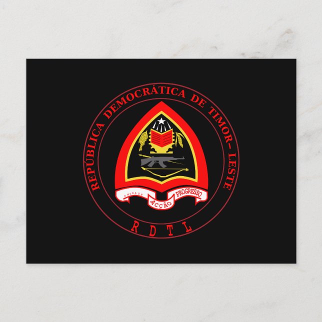 East Timor Coat of Arms Postcard (Front)