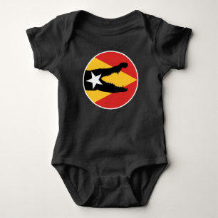 East Timor Crocodile Timorese National Animal Flag Baby Bodysuit