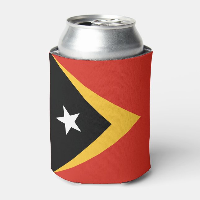 East Timor Flag Can Cooler (Can Front)