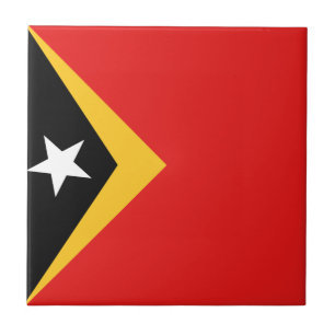 East Timor Flag Ceramic Tile