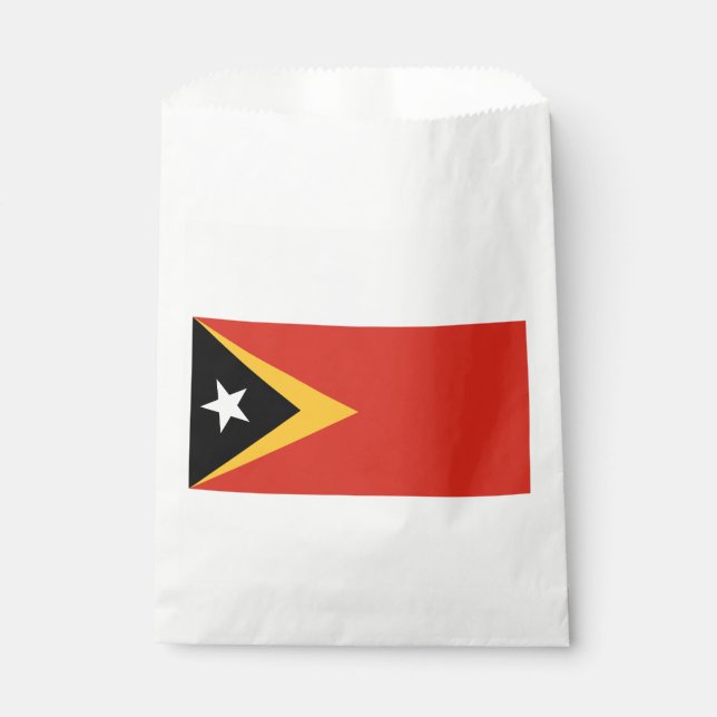 East Timor Flag Favour Bags (Front)