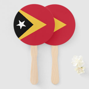 East Timor flag Hand Fan