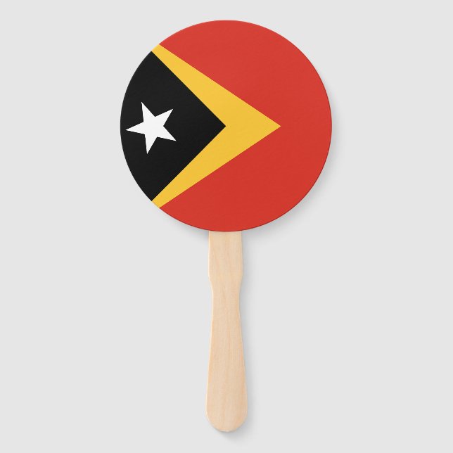 East Timor Flag Hand Fan (Front)