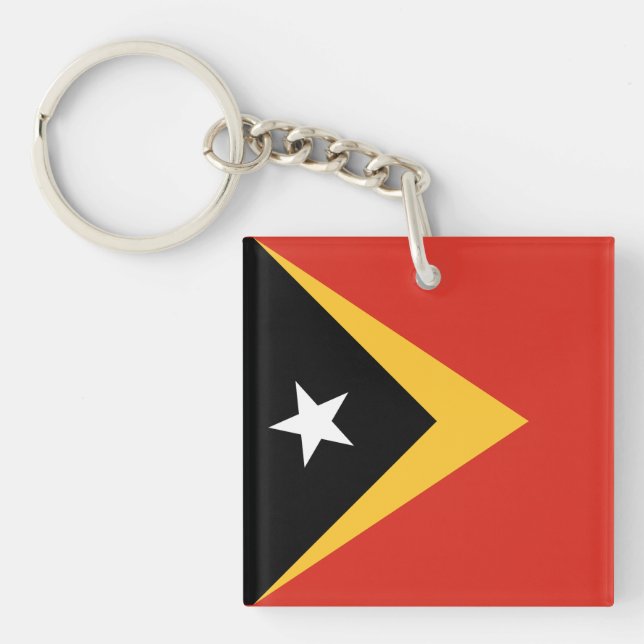 East Timor Flag Key Ring (Front)