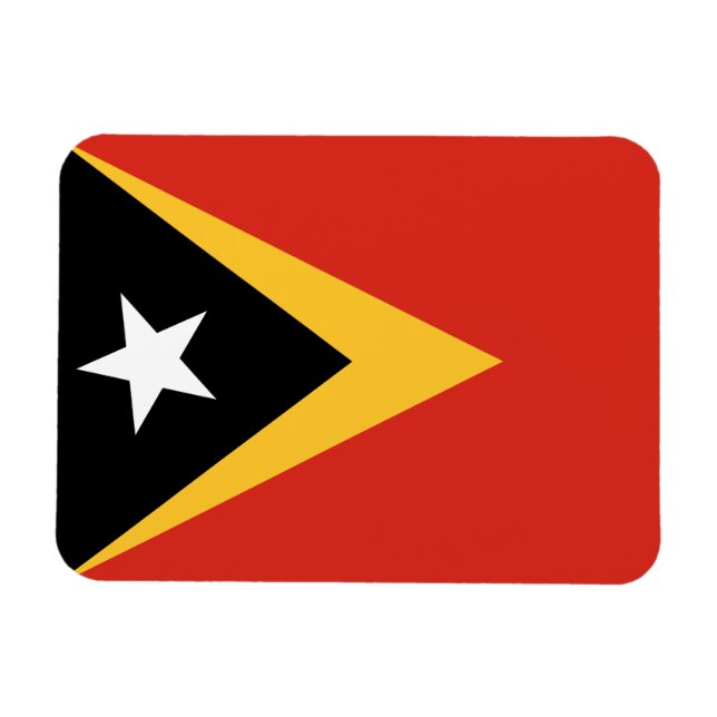 East Timor Flag Magnet (Horizontal)
