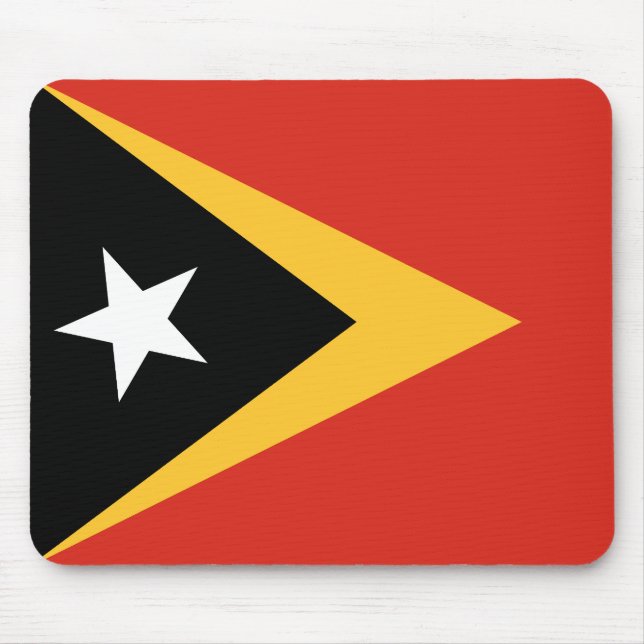 East Timor Flag Mouse Mat (Front)