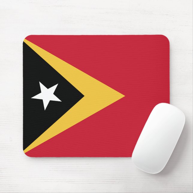 East Timor flag Mouse Mat (With Mouse)