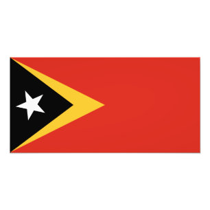 East Timor Flag Photo Print