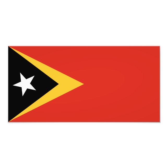 East Timor Flag Photo Print (Front)