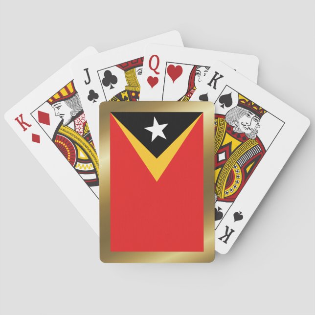 East Timor Flag Playing Cards (Back)