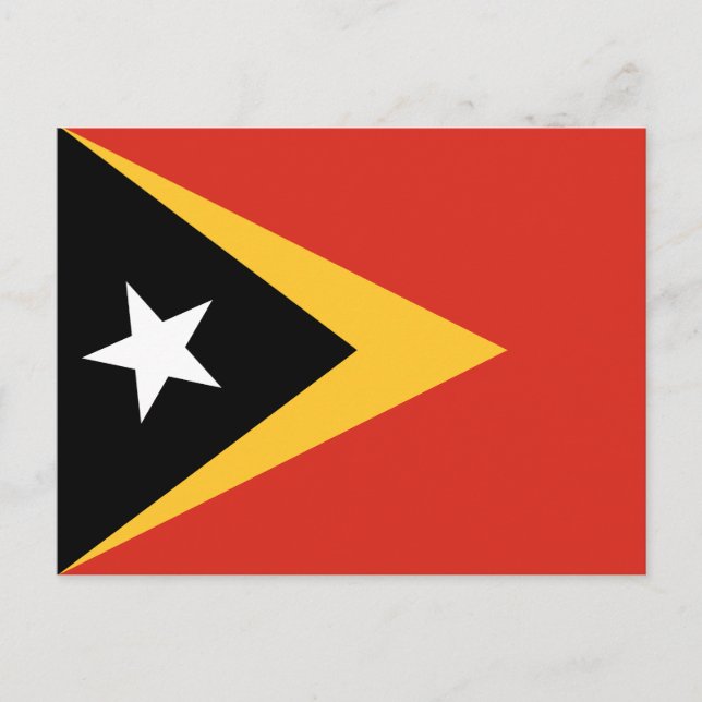 East Timor Flag Postcard (Front)