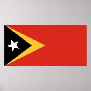 East Timor Flag Poster