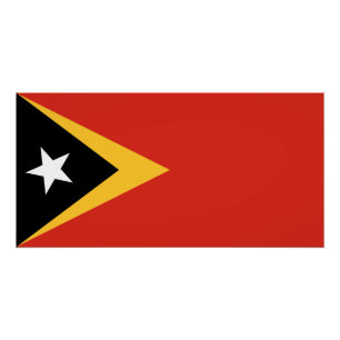 East Timor Flag Poster