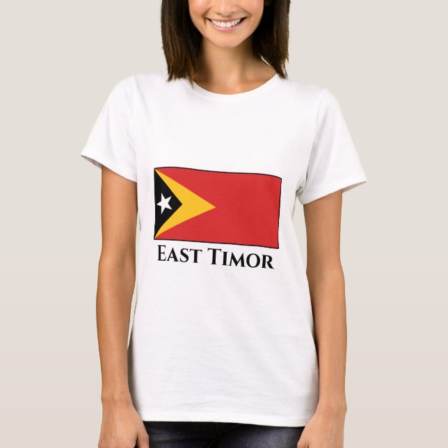 East Timor Flag T-Shirt (Front)