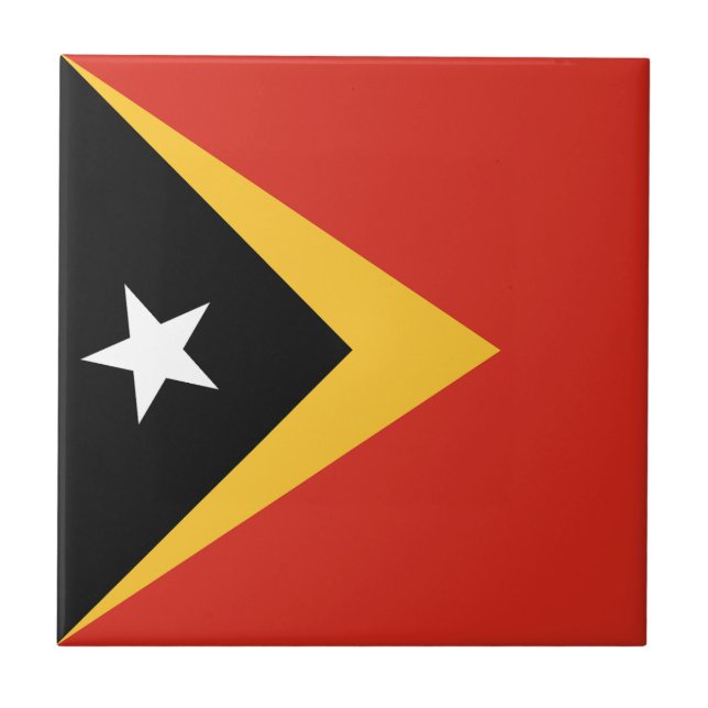 East Timor Flag Tile (Front)