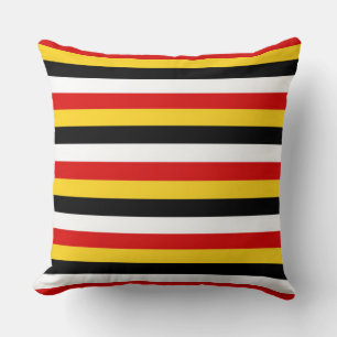 East Timor Papua New Guinea flag stripes country p Cushion