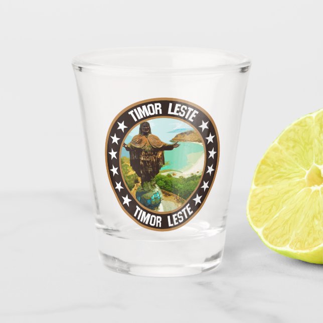 East Timor                                         Shot Glass (Front)