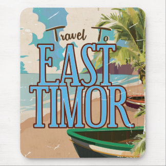 East Timor vintage travel poster art. Mouse Mat