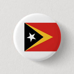 East Timorese Flag, Flag of East Timor 3 Cm Round Badge