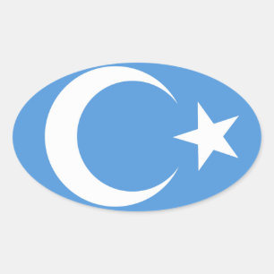 East Turkestan Oval Sticker