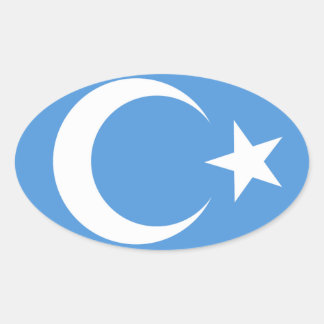 East Turkestan Oval Sticker