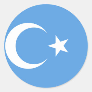 East Turkestan Uyghur Flag Classic Round Sticker