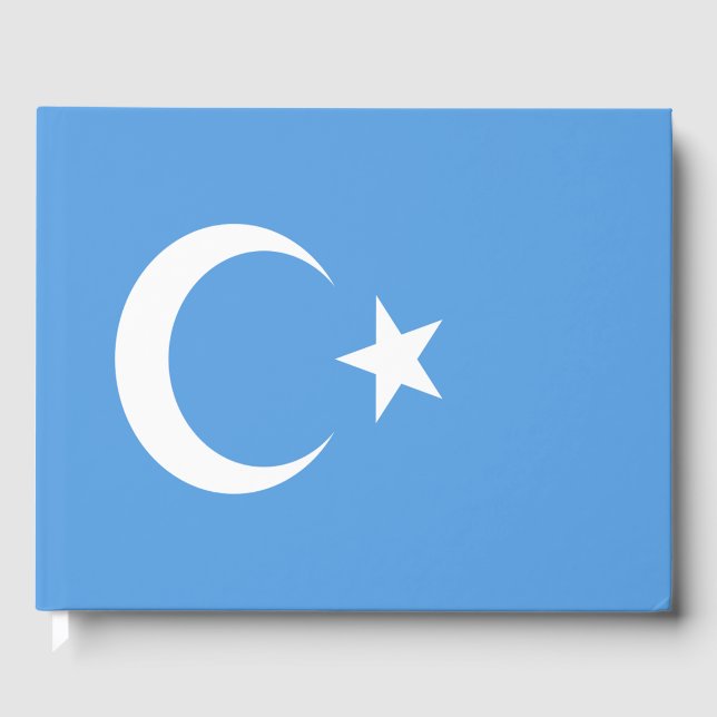East Turkestan Uyghur Flag Guest Book (Front)