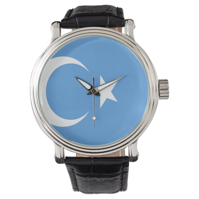 East Turkestan Uyghur Flag Watch (Front)
