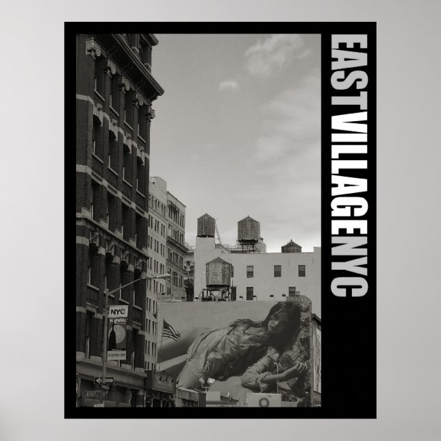 East Village New York City Poster (Front)