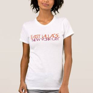 EAST VILLAGE NEW YORK CITY WOMEN'S FINE JERSEY T-Shirt