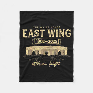 East Wing 1902 2025 Never Forget Retro Fleece Blanket