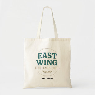East Wing Heritage Club — Vintage Retro Emblem Tote Bag
