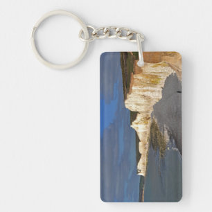 Eastbourne Cliffs, East Sussex Motivational Quote Key Ring