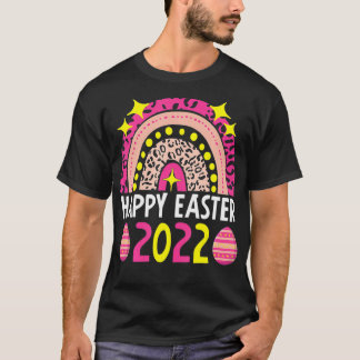 Easter 2022 Rainbow  Cute Happy Easter 2022 Men pa T-Shirt