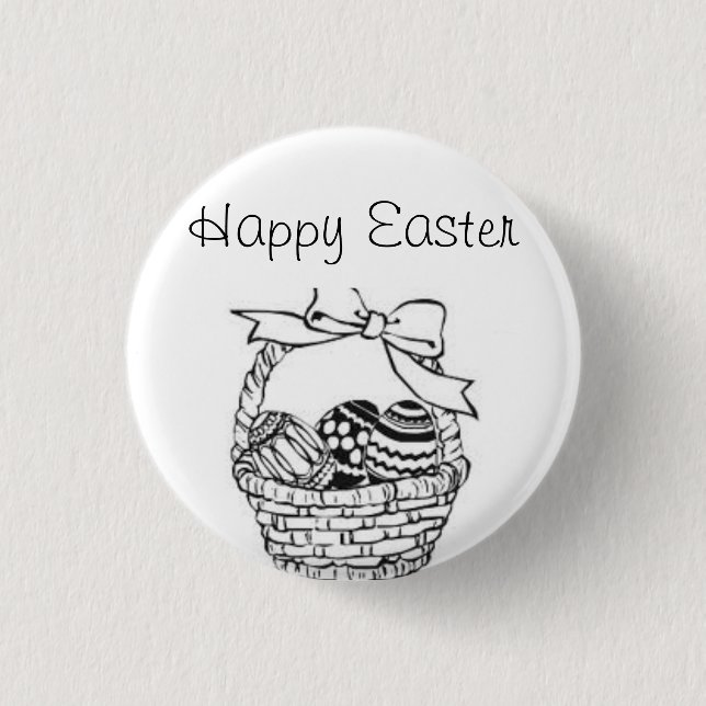 easter 3 cm round badge (Front)