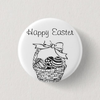 easter 3 cm round badge