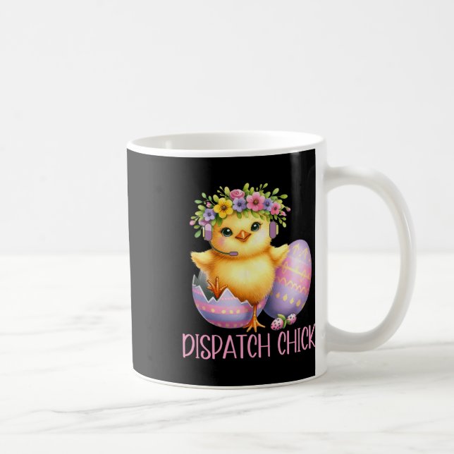 Easter 911 Dispatcher Gift Police Dispatch Thin Go Coffee Mug (Right)