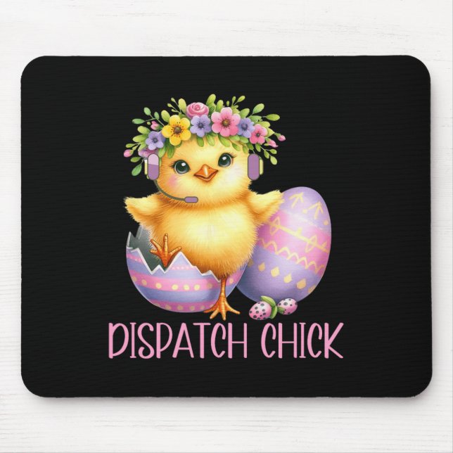Easter 911 Dispatcher Gift Police Dispatch Thin Go Mouse Mat (Front)