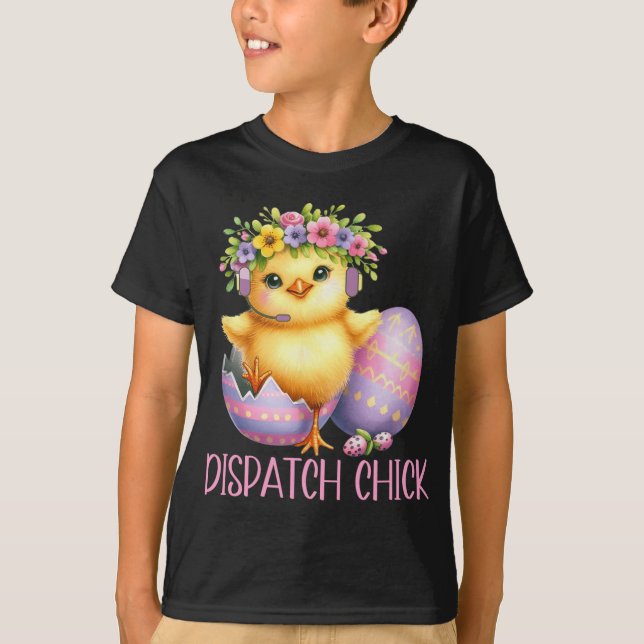 Easter 911 Dispatcher Gift Police Dispatch Thin Go T-Shirt (Front)