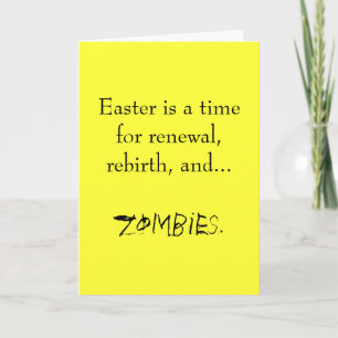 Easter...a time for zombies. holiday card