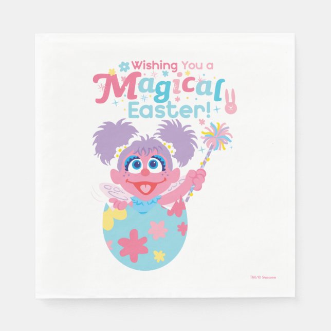 Easter Abby Cadabby Napkin (Front)