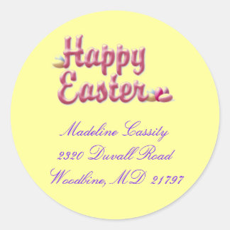 Easter address label