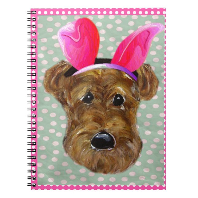 EASTER AIREDALE NOTEBOOK (Front)