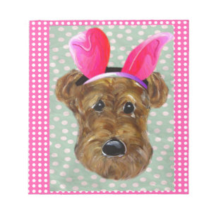 EASTER AIREDALE NOTEPAD
