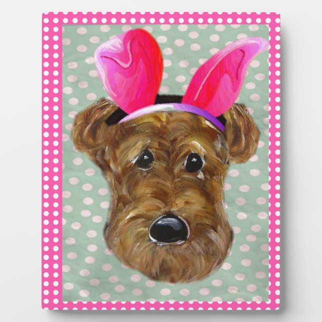 EASTER AIREDALE PLAQUE (Front)
