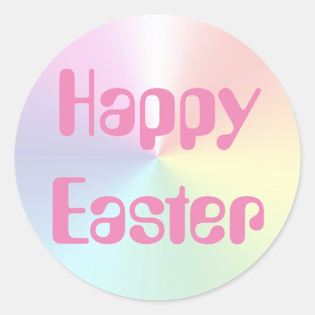 Easter Amelia Rainbow Shimmer Sticker by Janz (Front)