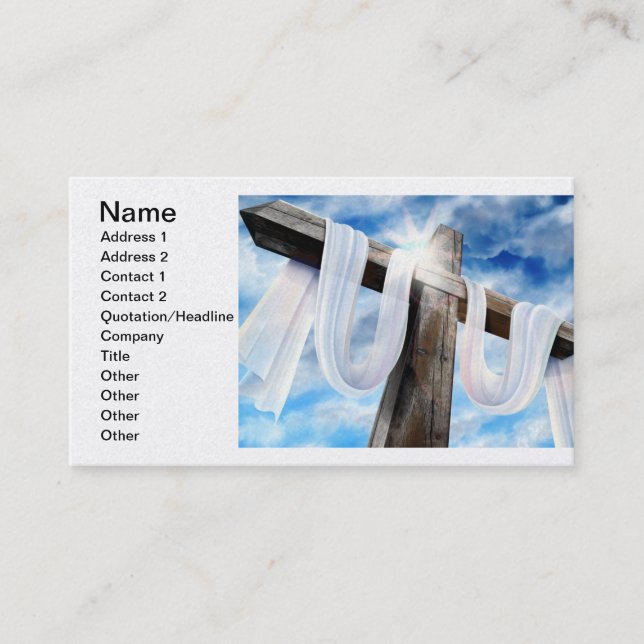 Easter and Palm Sunday Crosses and Scenes Business Card (Front)